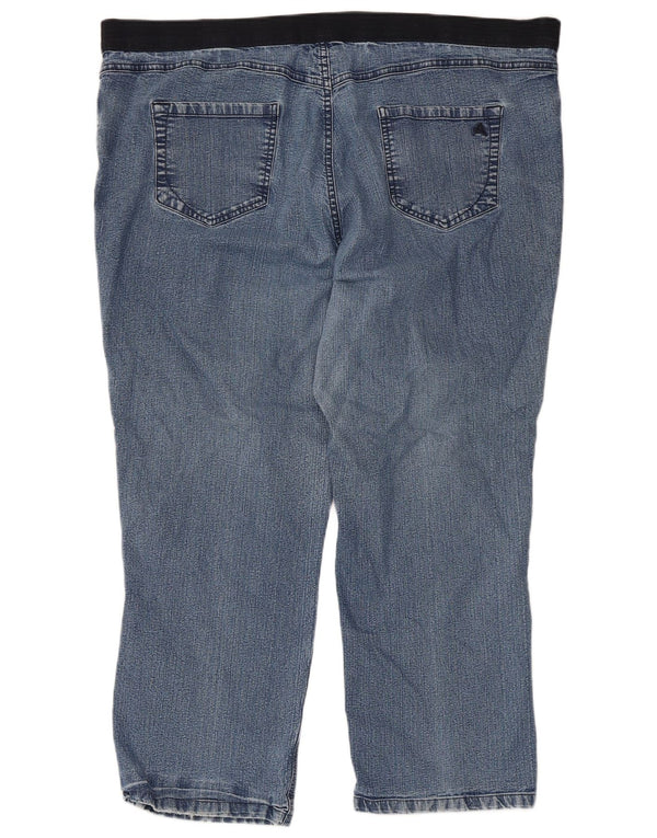 Jeans larghi affusolati autografi da donna Marks & Spencer UK 22 3XL W44 L27 Blu