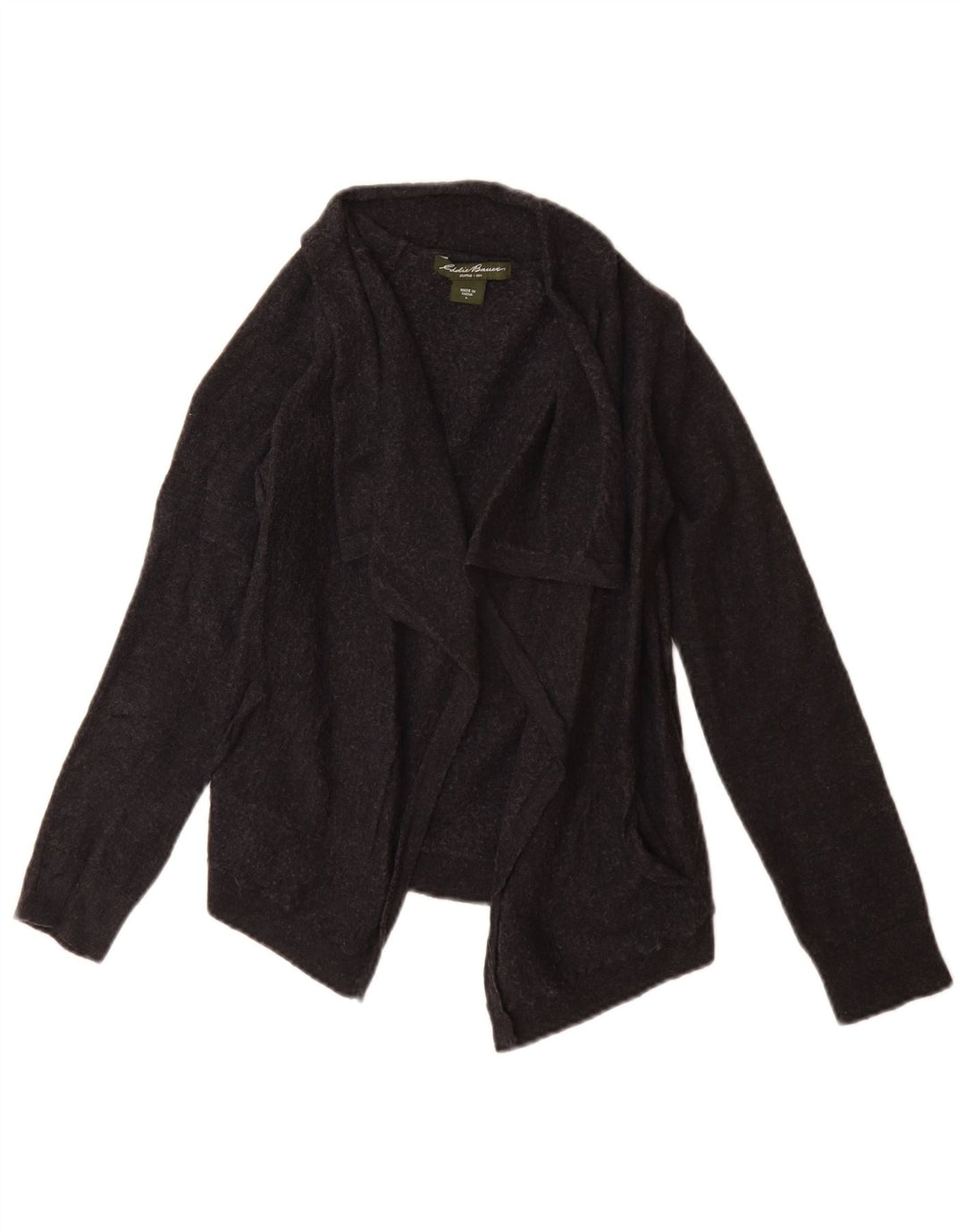 Maglione cardigan per ragazze Eddie Bauer 11-12 anni grande lana nera