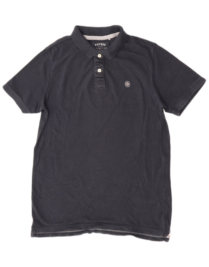 Polo da uomo Fat Face grande in cotone blu navy