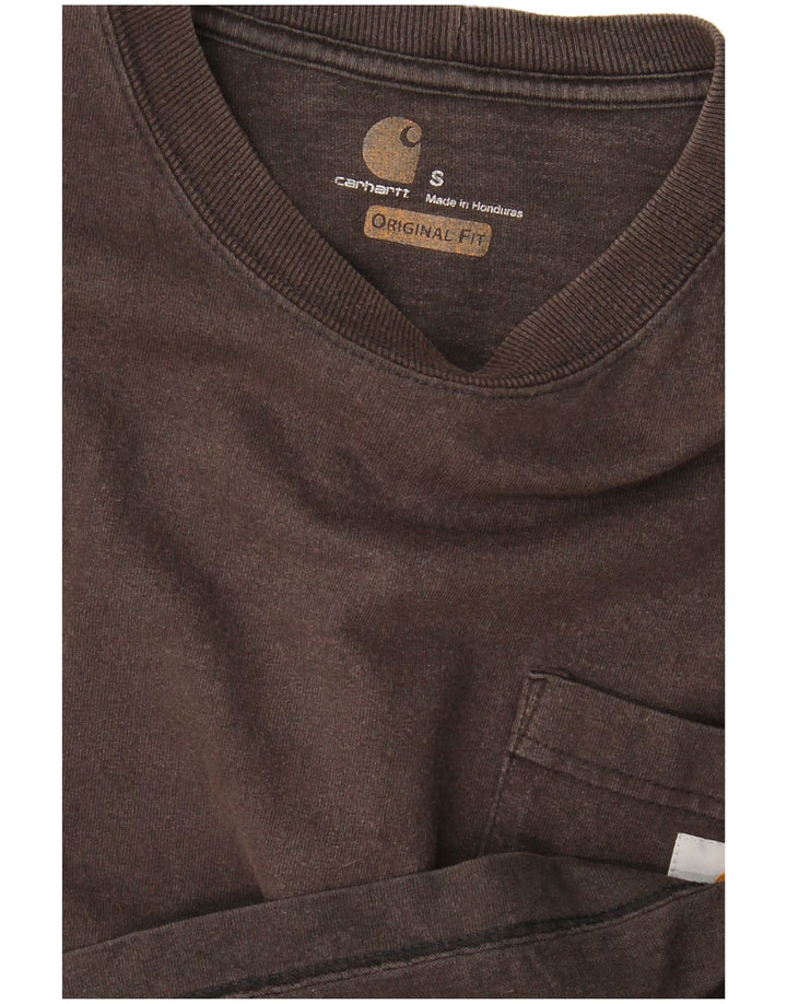 Top Carhartt da uomo a maniche lunghe con vestibilità originale, piccolo grigio