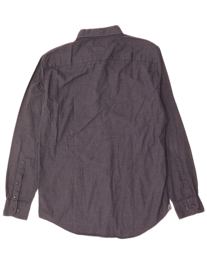 Camicia da uomo Tommy Hilfiger New York Fit in cotone grigio medio