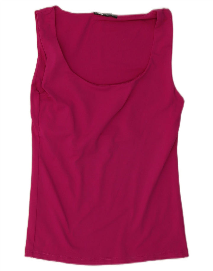 Canotta Donna Zara UK 12 Rosa Medio