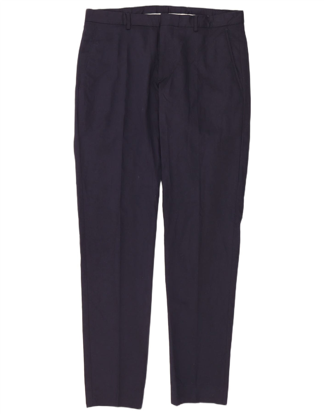 Pantaloni da abito slim da uomo Zara EU 40 medio W31 L36 blu navy