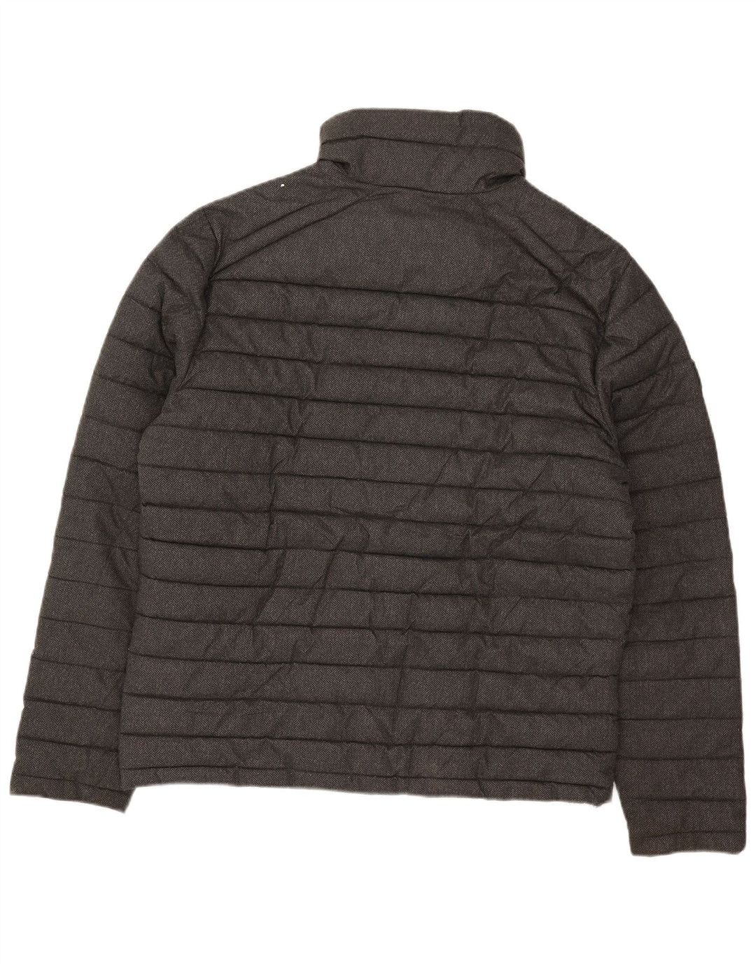 Giacca imbottita da uomo Superdry UK 42 XL Poliestere grigio a spina di pesce