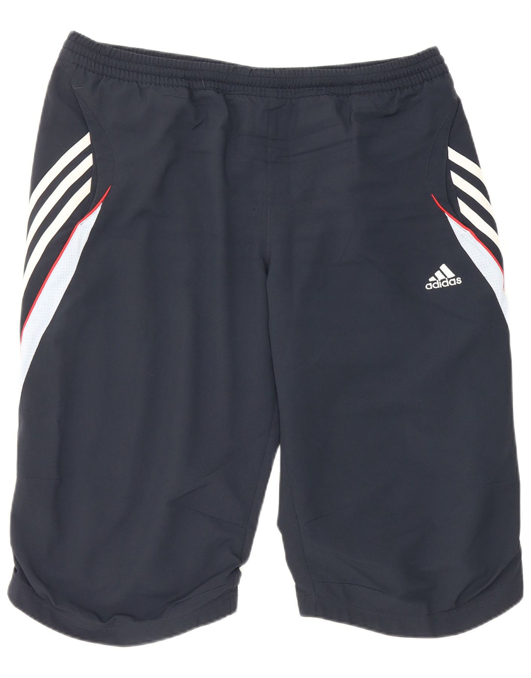 Pantaloncini sportivi Adidas Climalite da uomo di grandi dimensioni in poliestere color block blu navy