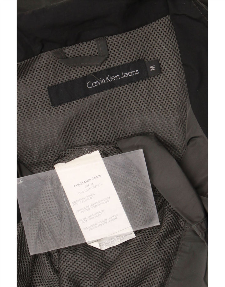 Calvin Klein Jeans Giacca da uomo con grafica grafica UK 38 Poliestere grigio medio
