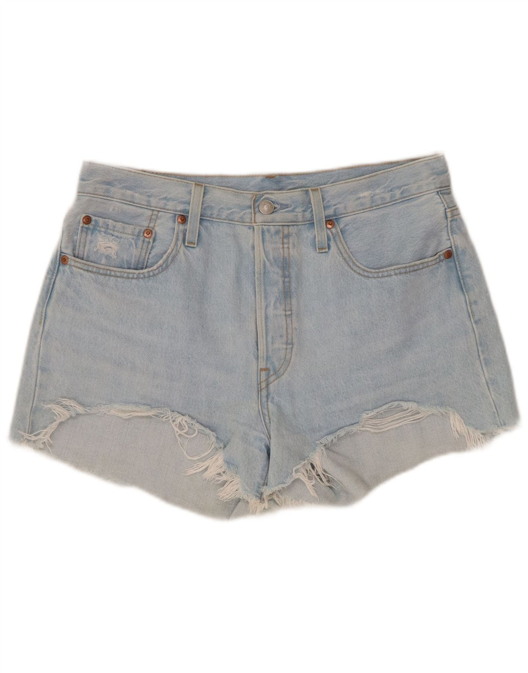 Pantaloncini di jeans Levi's 501 da donna medi W30 Blu