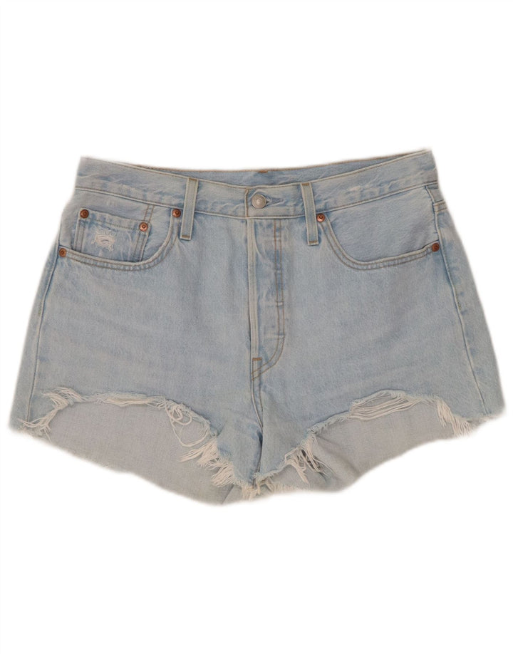 Pantaloncini di jeans Levi's 501 da donna medi W30 Blu