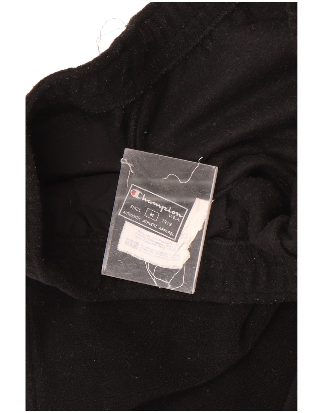 Pantaloni da tuta in pile da uomo Champion, poliestere nero medio