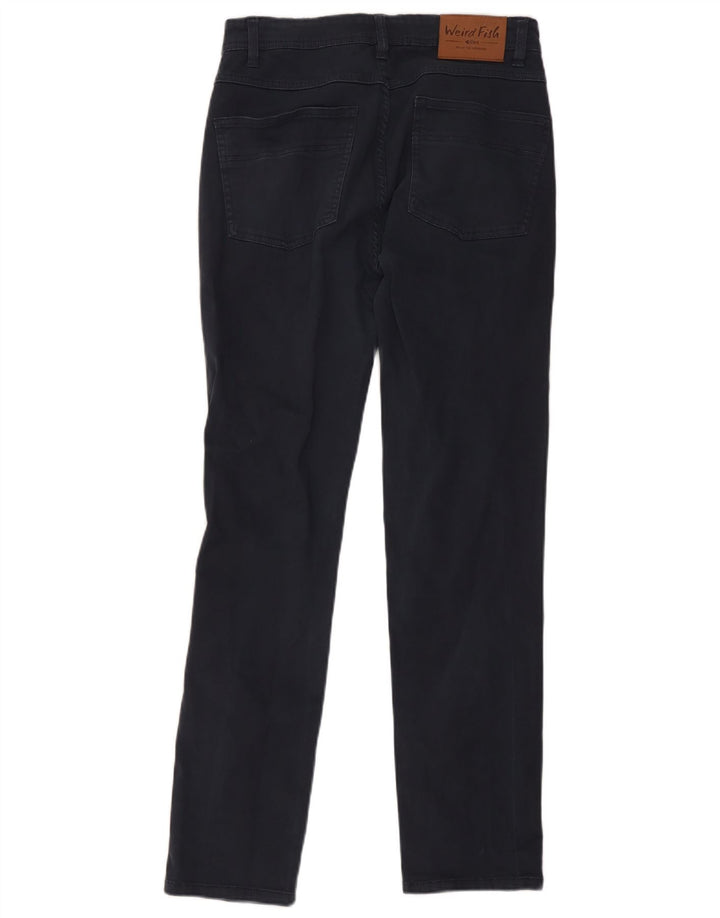 Pantaloni casual slim da uomo Weird Fish W32 L31 Blu Navy