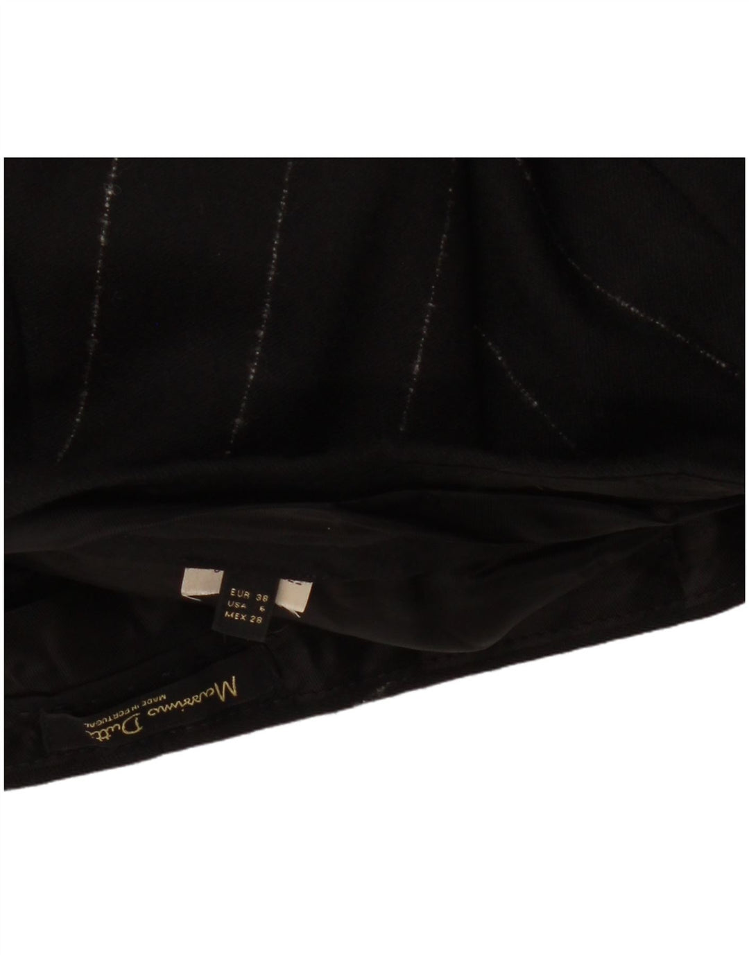 Pantaloni chino slim da donna MASSIMO DUTTI EU 38 Small W30 L27 a righe nere