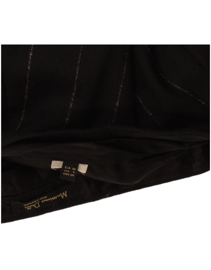 Pantaloni chino slim da donna MASSIMO DUTTI EU 38 Small W30 L27 a righe nere