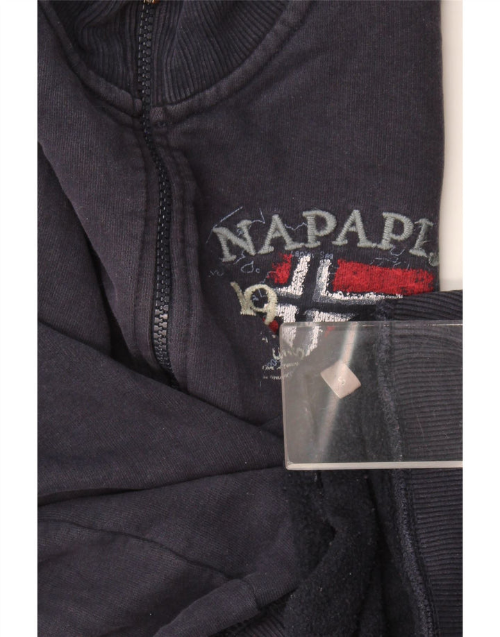 Giacca da ginnastica grafica da uomo Napapijri piccola blu navy