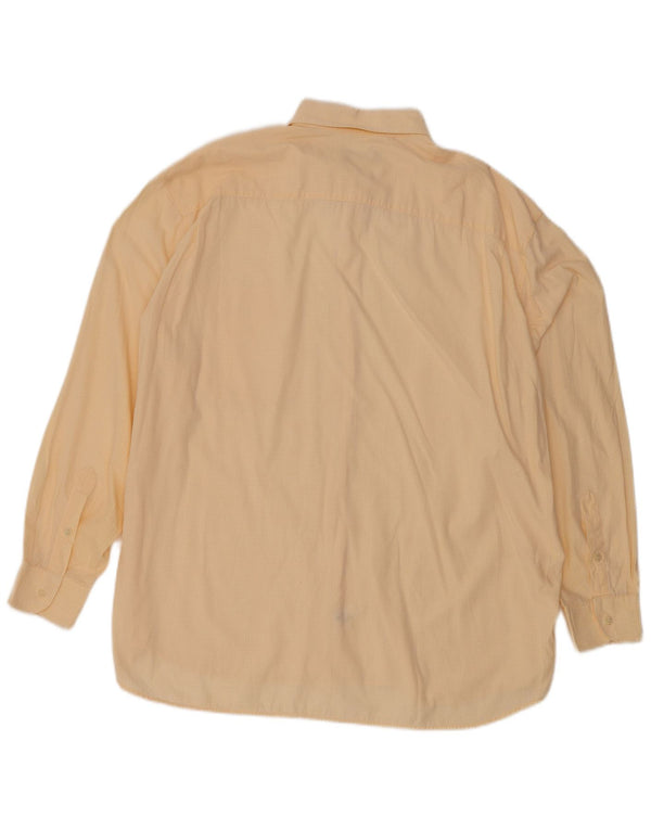 CACHAREL Mens Shirt Size 43 Large Orange Gingham Cotton