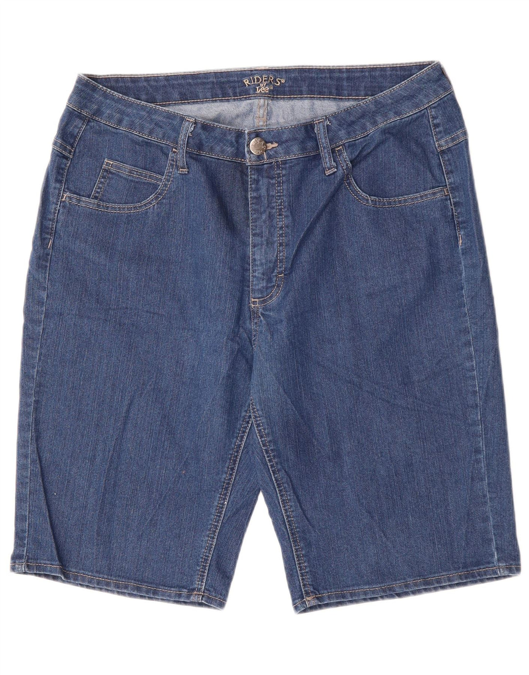 Pantaloncini di jeans da donna LEE Riders US 14 XL W34 Cotone blu