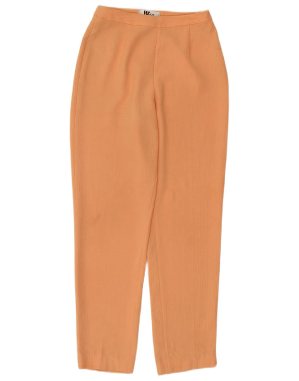 Pantaloni casual affusolati da donna vintage EU 36 piccoli W26 L28 arancioni