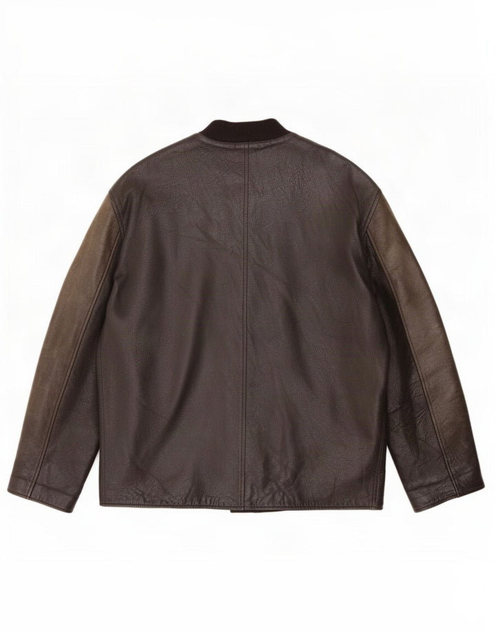 Giacca in pelle da uomo BARNEYS UK 36 piccola nera