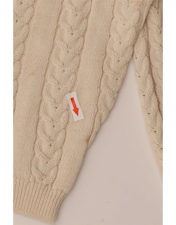 Maglia Cardigan Donna Navigare IT 44 Beige Medio Lana