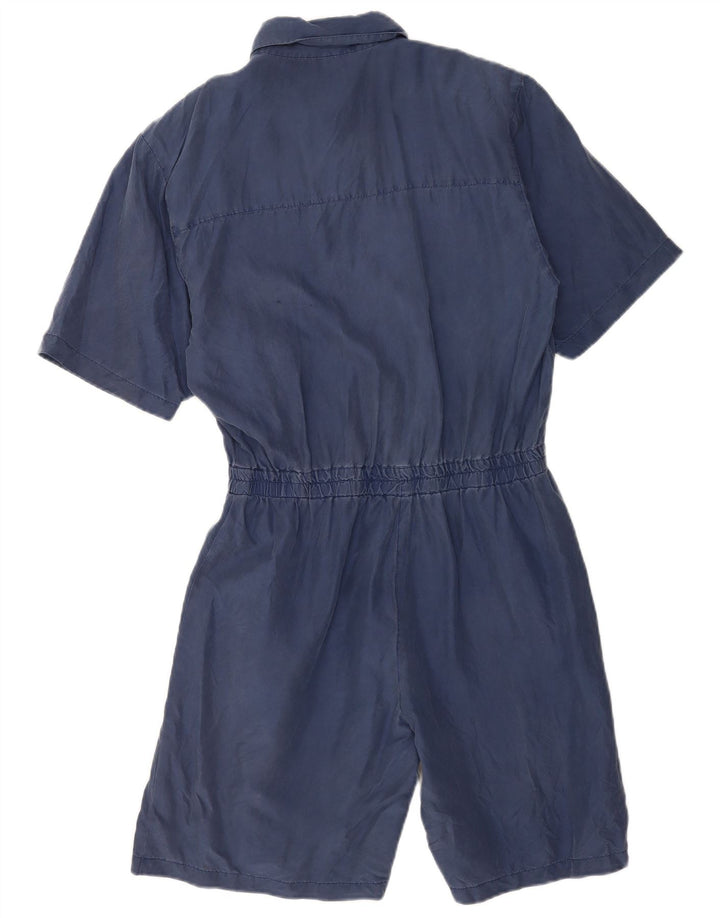 Tutina vintage da donna IT 44 media in seta blu navy