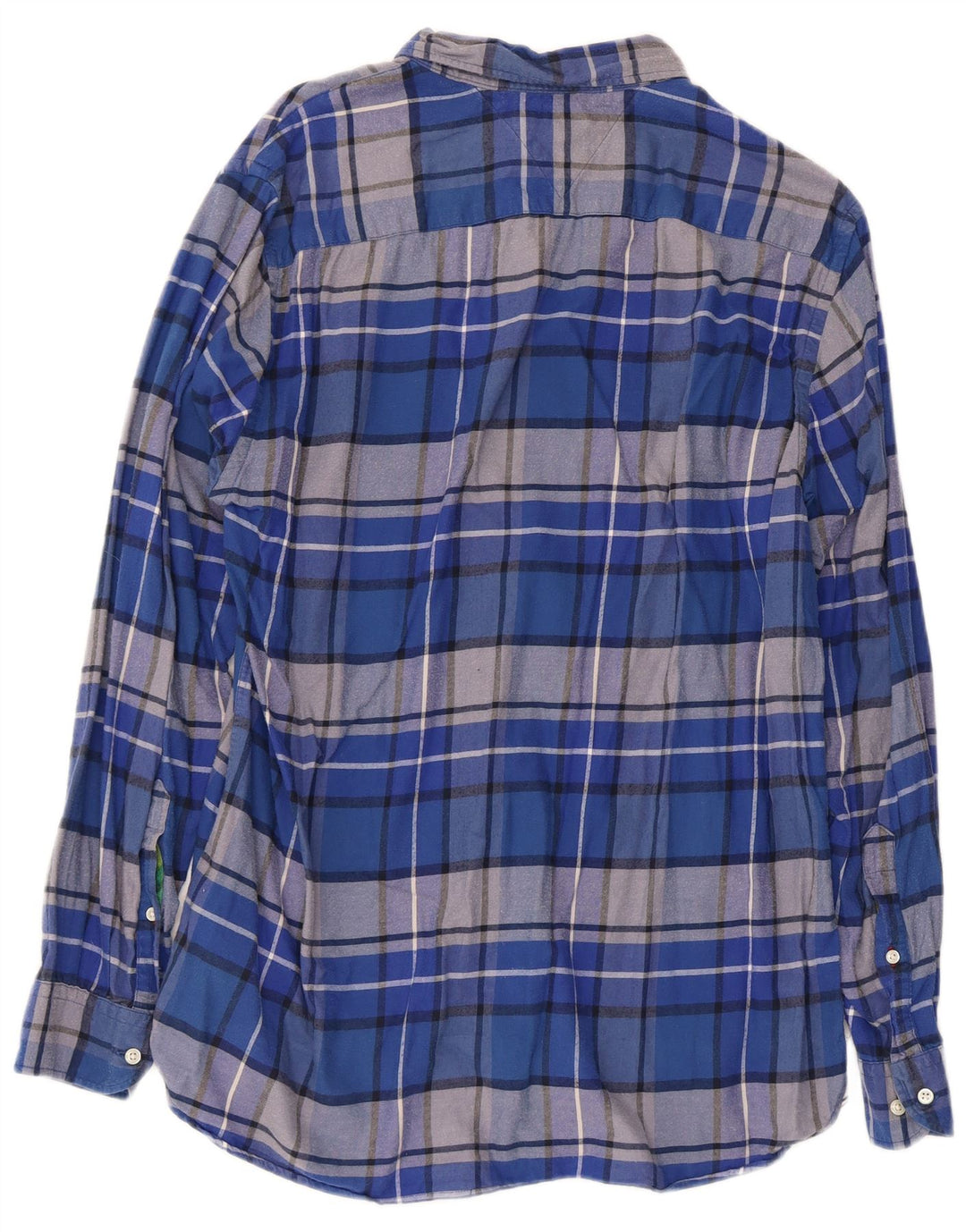 Camicia da uomo Regular Fit Tommy Hilfiger, cotone a quadri blu grandi
