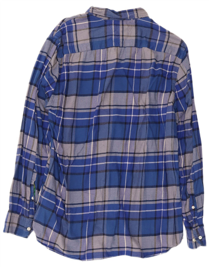 Camicia da uomo Regular Fit Tommy Hilfiger, cotone a quadri blu grandi