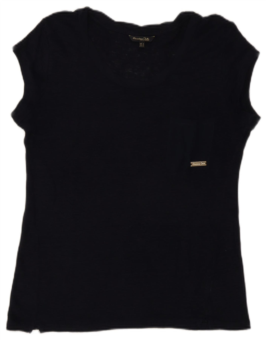 T-shirt da donna Massimo Dutti Top UK 12 medio blu navy