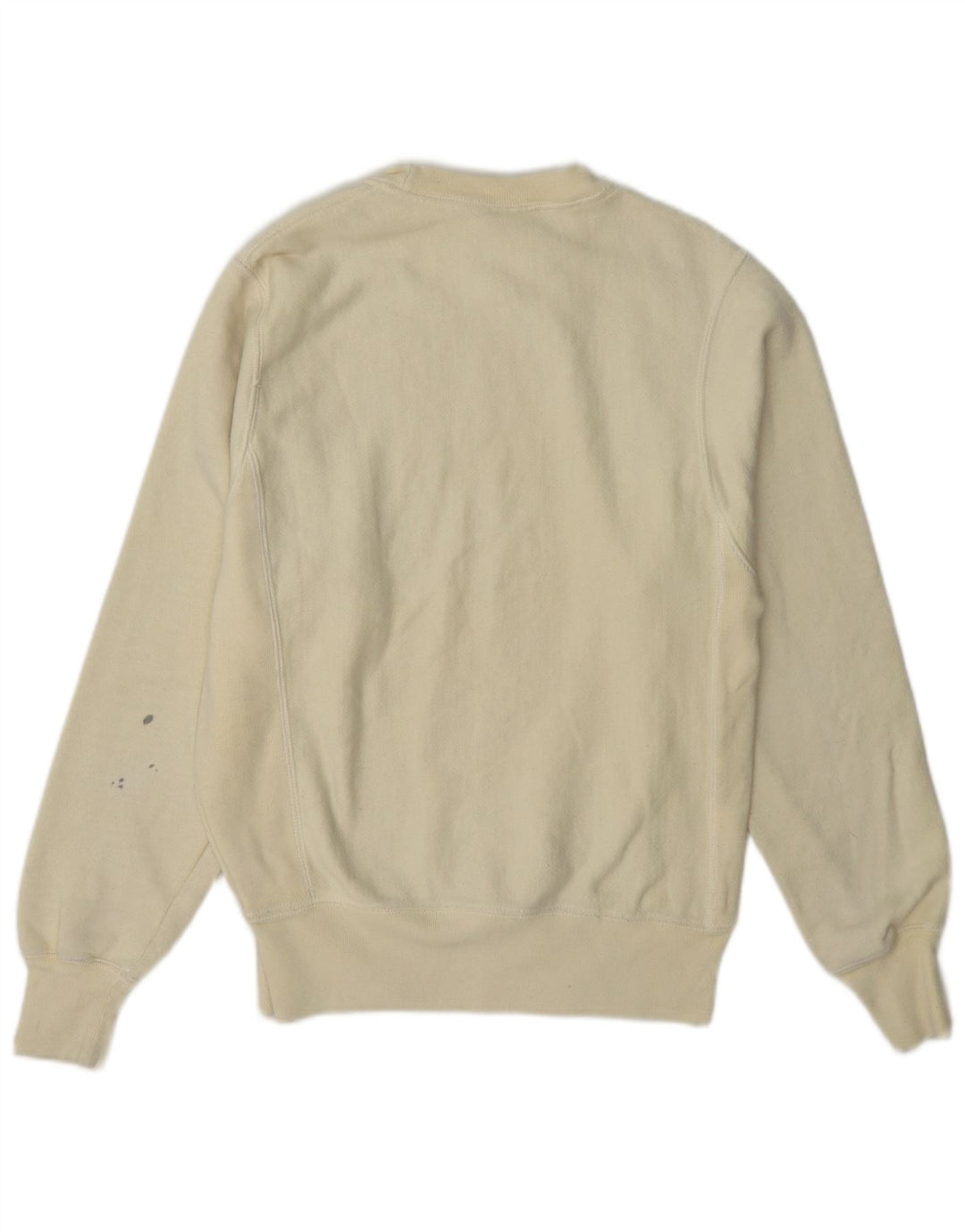 Felpa da uomo Champion XS in cotone bianco sporco