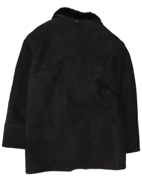 Cappotto da uomo in shearling VINTAGE IT 48 Shearling medio nero