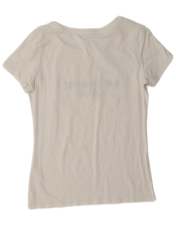 T-shirt grafica da donna Liu Jo Milano Top UK 14 cotone bianco medio