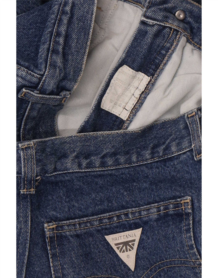 Jeans affusolati da uomo vintage W33 L31 in cotone blu