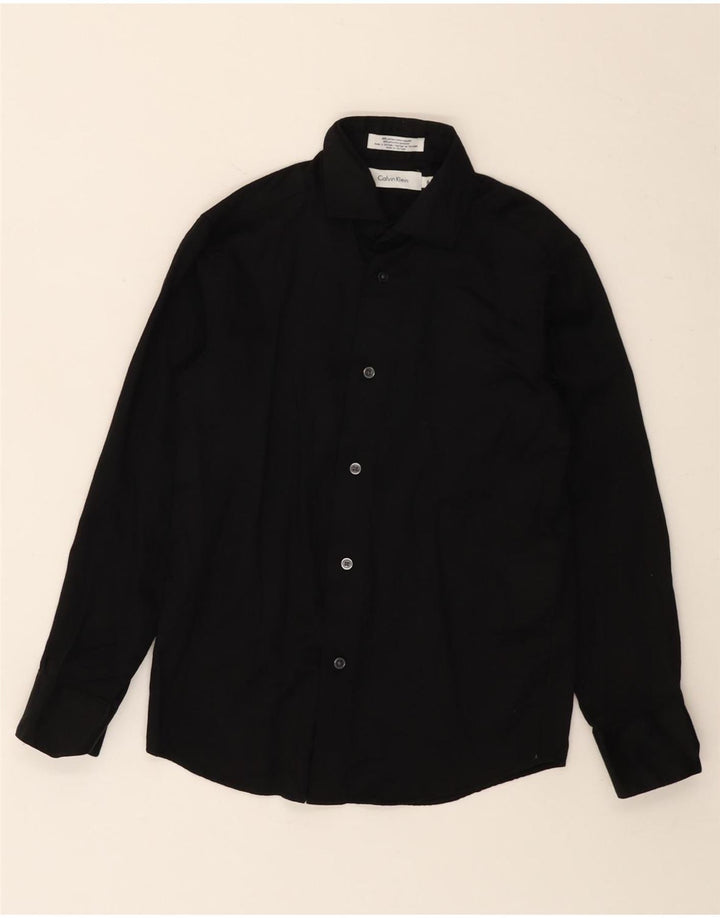CALVIN KLEIN Camicia Bambino 7-8 Anni Cotone Nera
