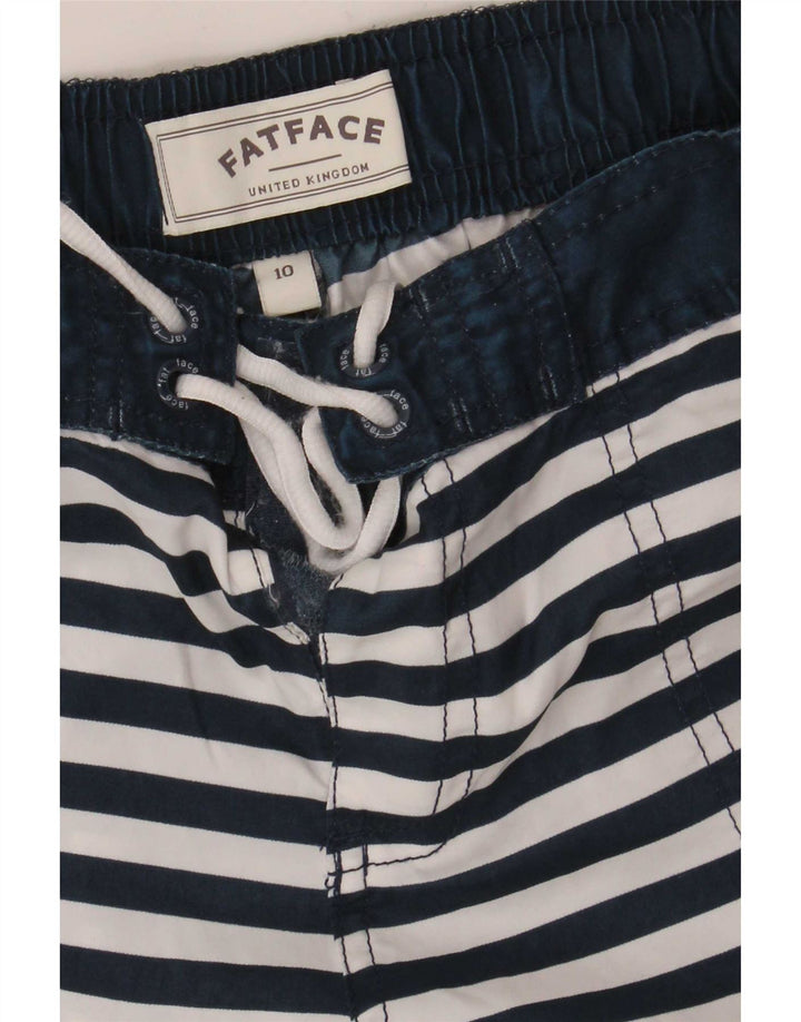Pantaloncini da bagno da donna Fat Face UK 10 Small Poliestere a righe blu navy