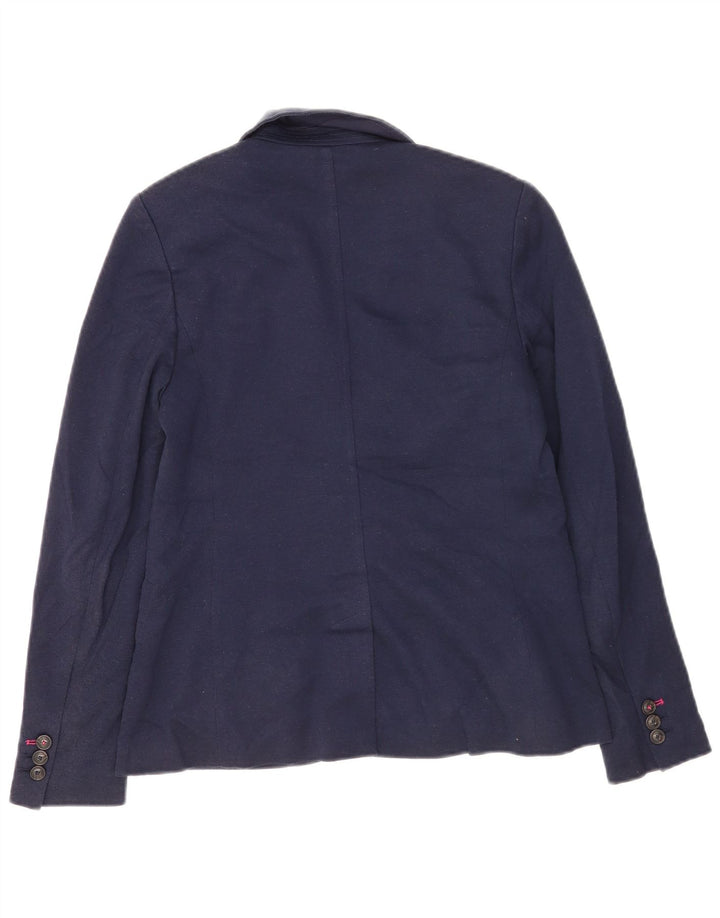 Giacca blazer da donna a 2 bottoni Joules UK 10 piccola in poliestere blu navy