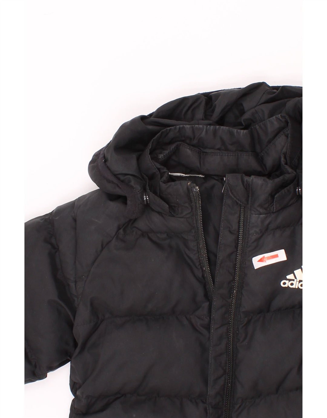 Giacca imbottita con cappuccio Adidas da ragazzo 3-4 anni nera