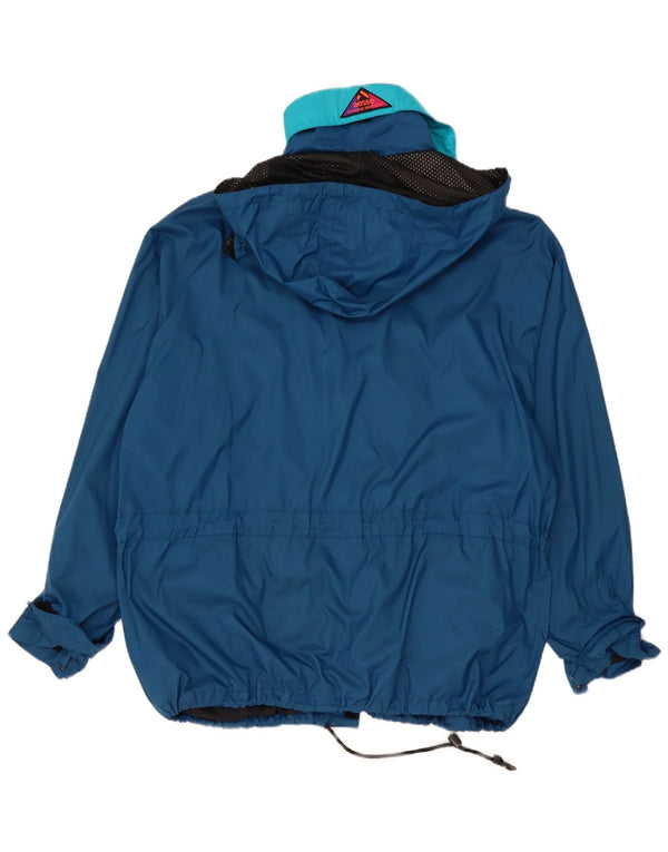 Giacca antipioggia da uomo con vestibilità ampia e cappuccio Aesse UK 40 Large Blu