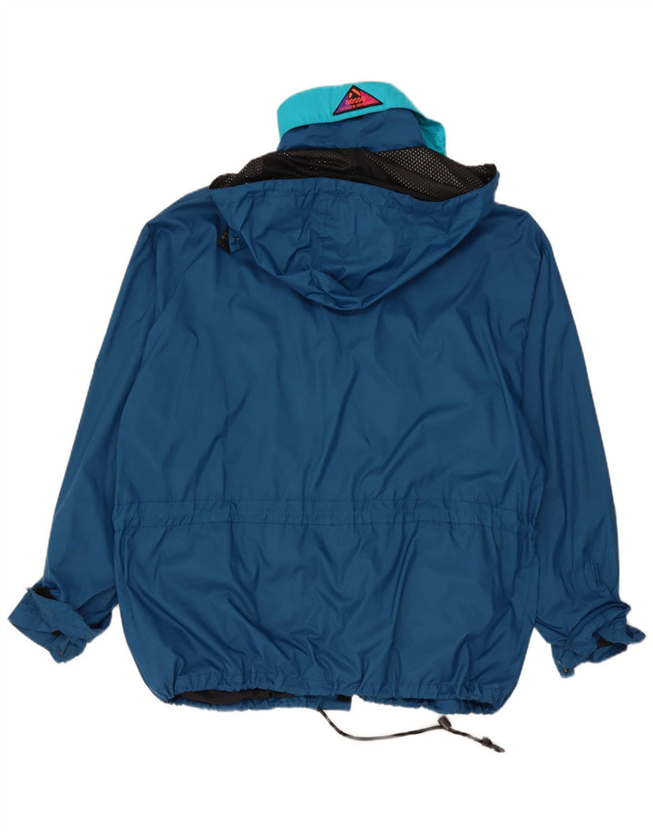 Giacca antipioggia da uomo con vestibilità ampia e cappuccio Aesse UK 40 Large Blu
