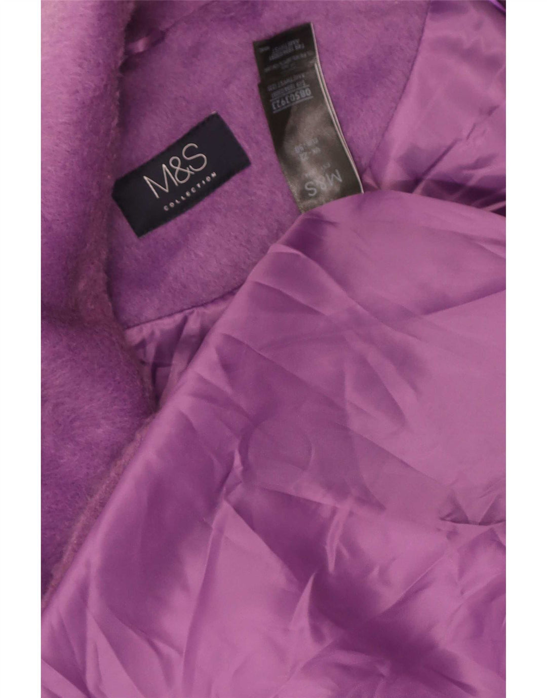 Cappotto da donna Marks & Spencer UK 22 3XL Poliestere viola