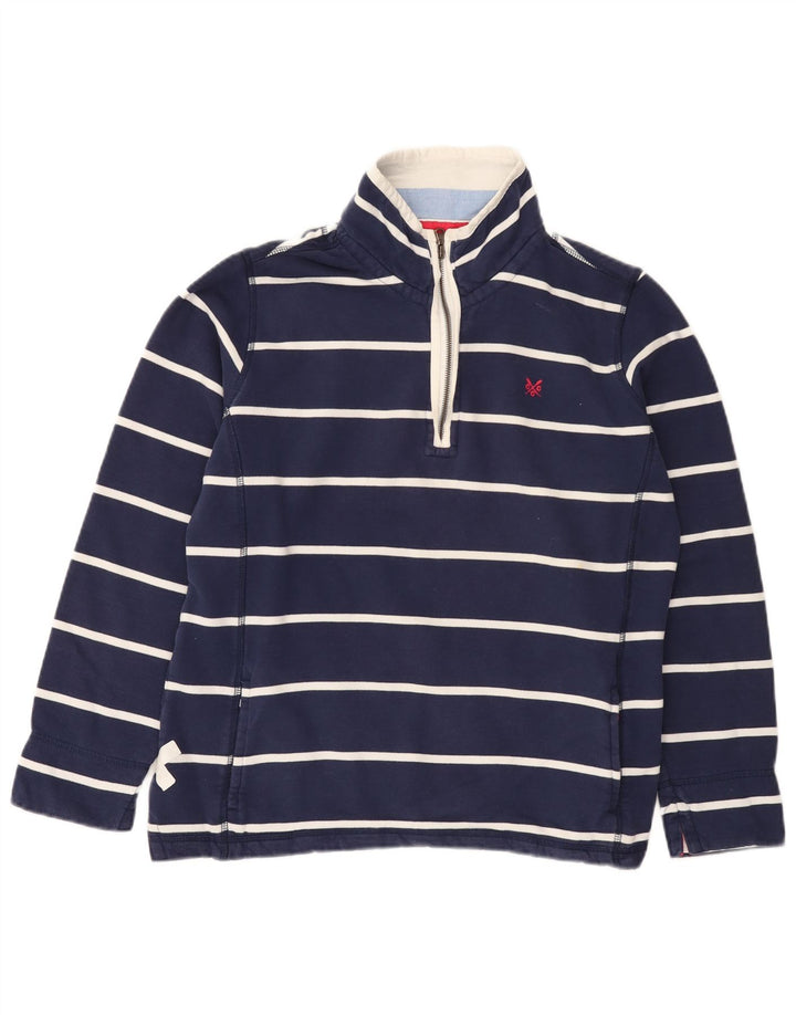Crew Clothing Felpa da donna Maglione UK 12 Medium Navy Blue Striped