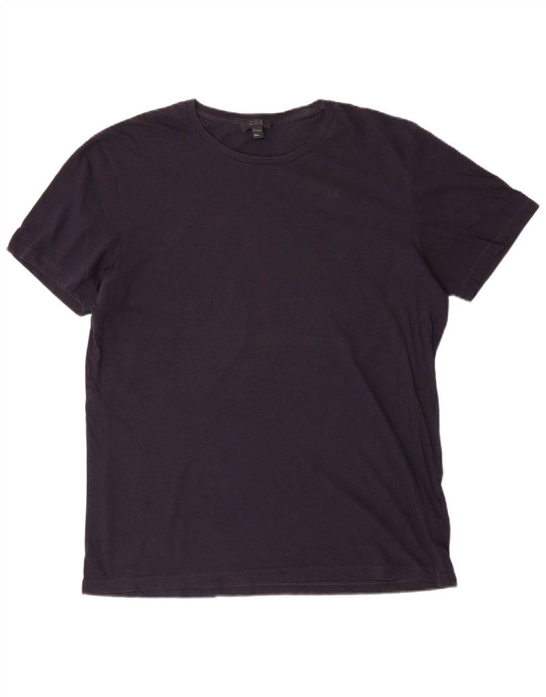 T-shirt da uomo Cos Top grande in cotone blu navy