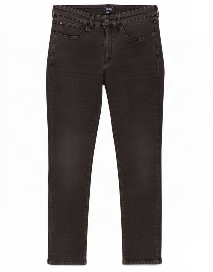 Jeans slim da donna Armani W27 L28 cotone nero