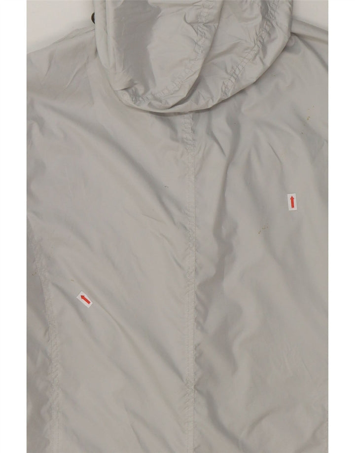 CALVIN KLEIN Mens Hooded Utility Jacket UK 36 Small Grey Polyester Vintage Calvin Klein and Second-Hand Calvin Klein from Messina Hembry 