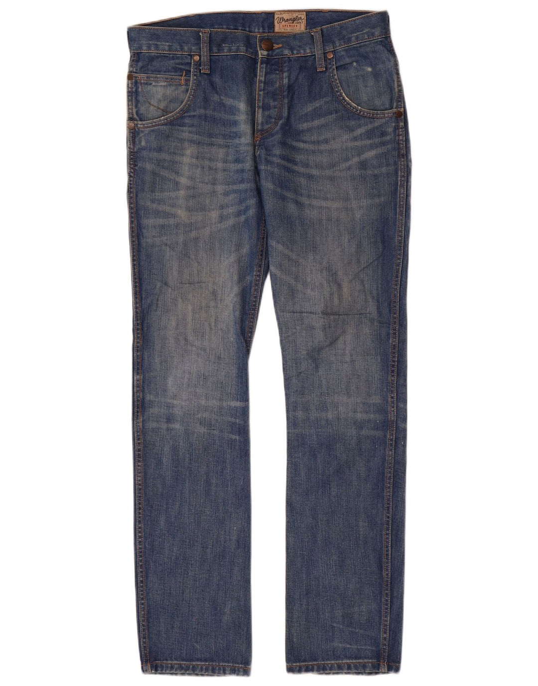 Jeans Wrangler Uomo Spencer Slim W32 L34 Cotone Blu