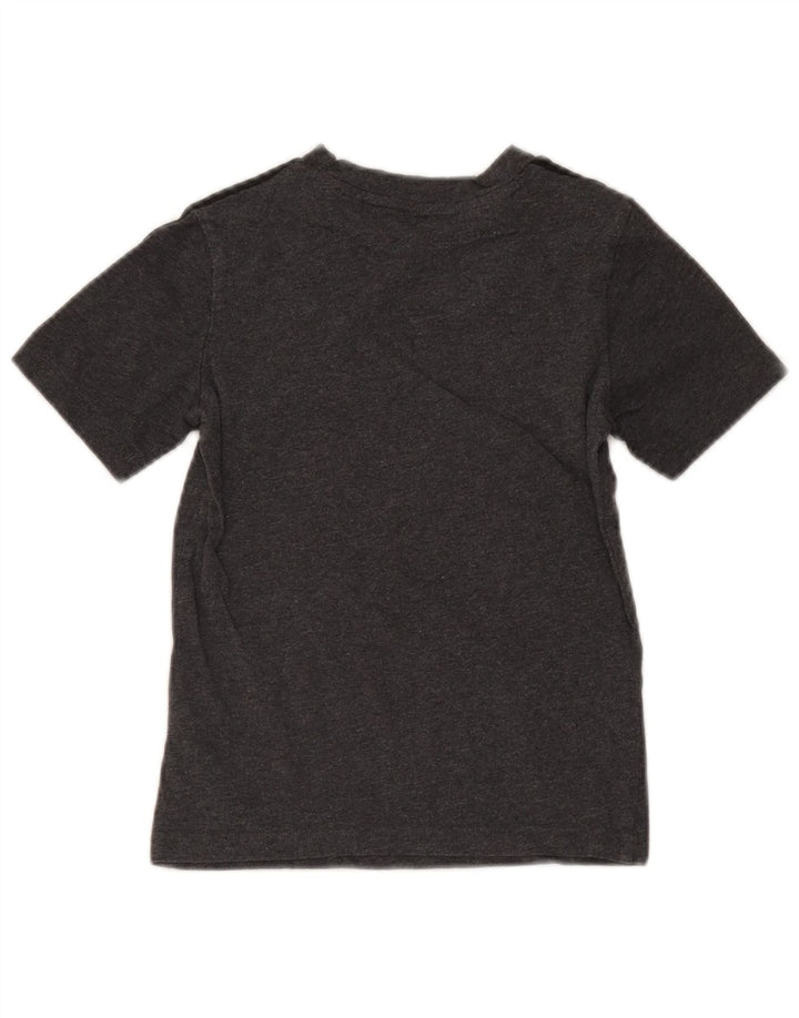 T-shirt Adidas da ragazzo Top 7-8 anni in cotone grigio puntinato
