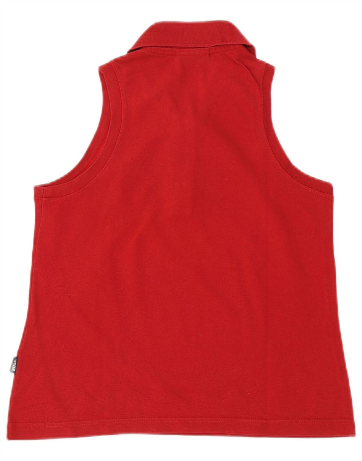 Polo senza maniche da donna Rifle UK 12 rossa media