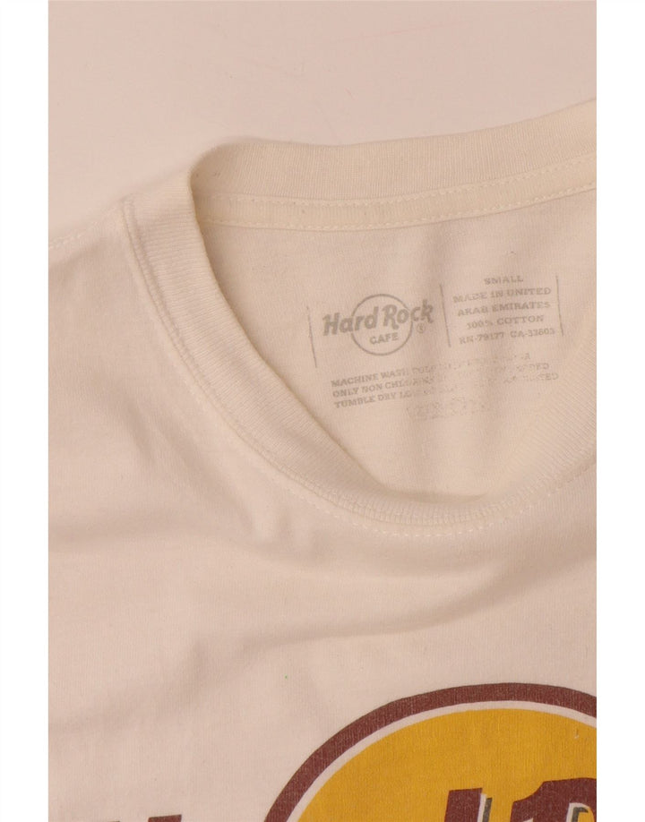 HARD ROCK CAFE T-shirt grafica da uomo di Monaco, piccola, in cotone bianco