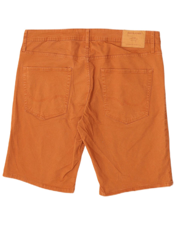 Pantaloncini casual vestibilità regolare da uomo Jack & Jones XL W38 cotone arancione