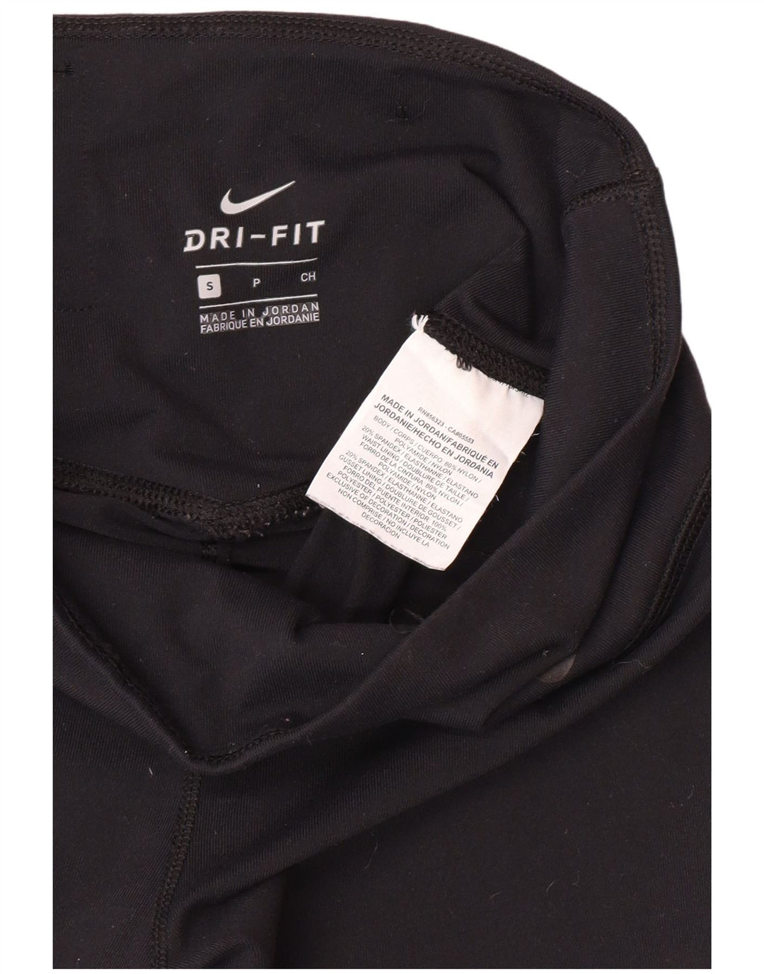 Leggings Capri Dri Fit da donna NIKE UK 8 piccoli in nylon nero