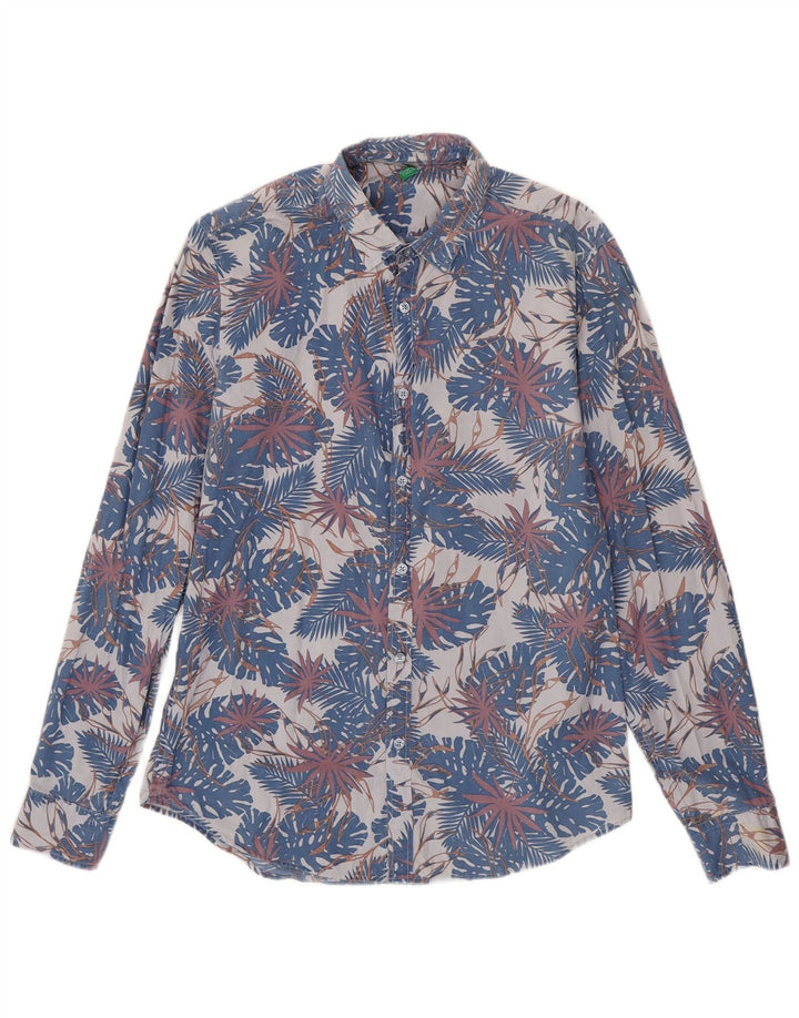 Camicia Uomo BENETTON Media Floreale Floreale