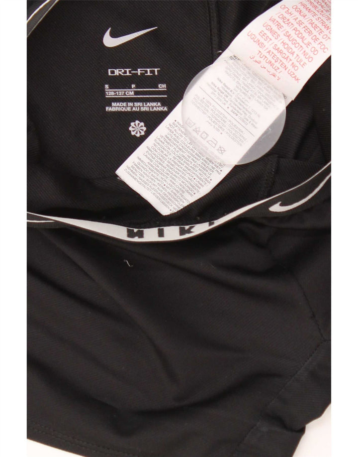 Pantaloncini sportivi Nike per ragazze 8-9 anni piccoli in poliestere nero