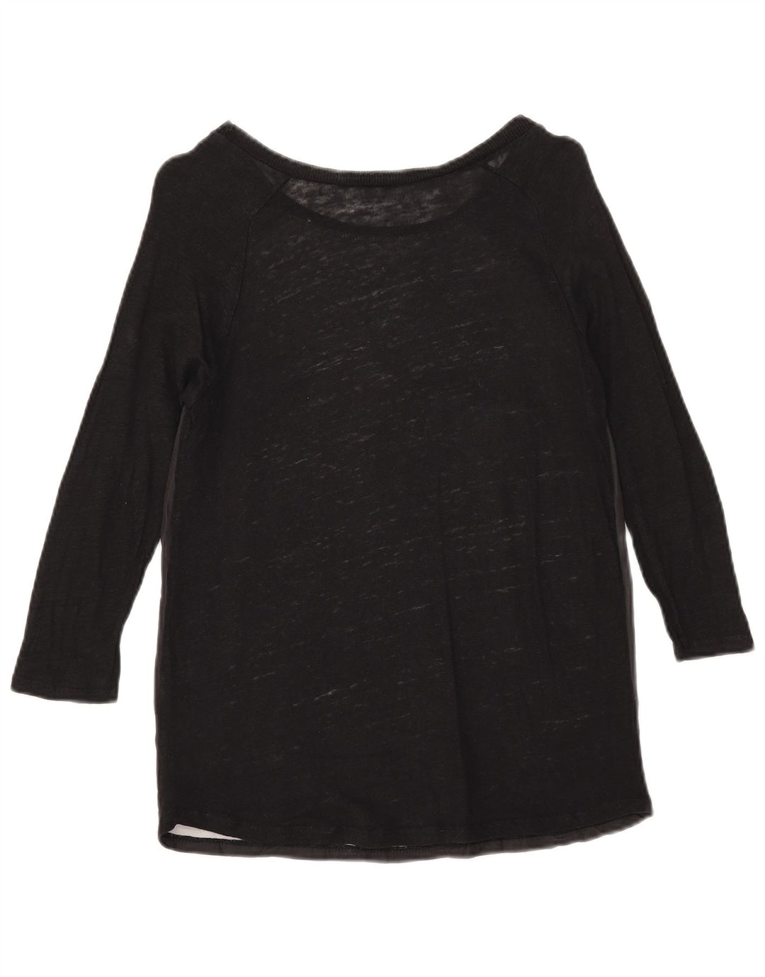 Top grafico da donna Zara manica 3/4 UK 12 medio nero floreale
